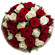 букет из красных и белых роз. Казахстан