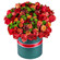 композиция из роз и хризантем в шляпной коробке. Казахстан