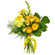 Желтый букет из роз и хризантем. Казахстан